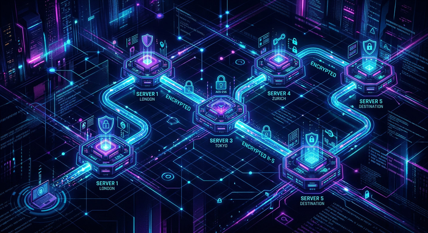 Схема Multi-hop VPN и цепочек прокси — каскадное шифрование для максимальной анонимности в 2026 году
